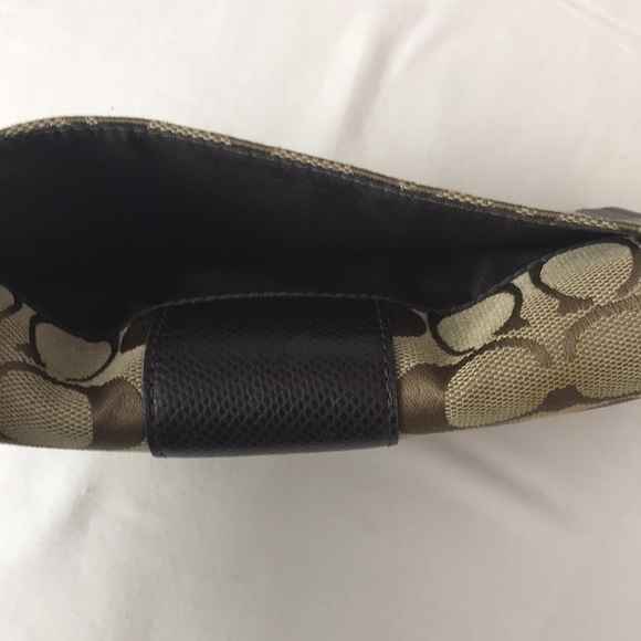 Coach  signature continental khaki canvas large wallet - Picture 10 of 13